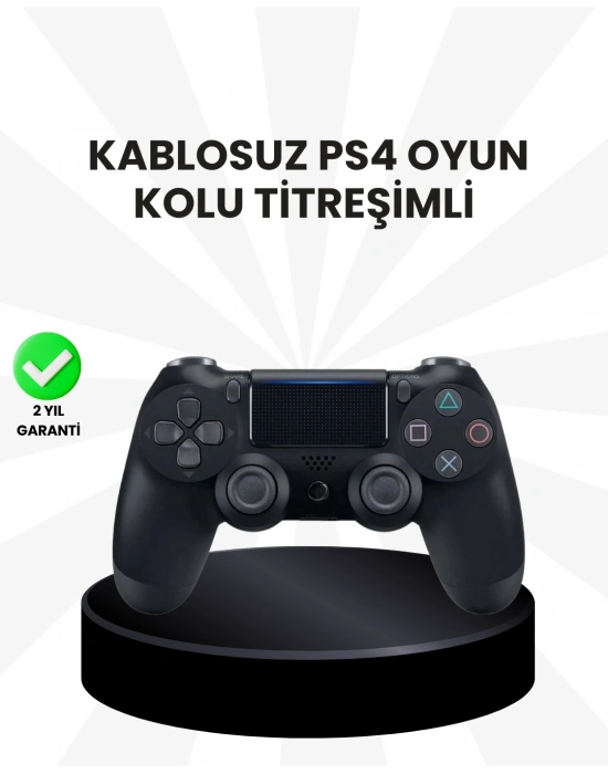 Şarjlı Kablosuz PS4 Oyun Kolu Titreşimli Hassas Kontrol