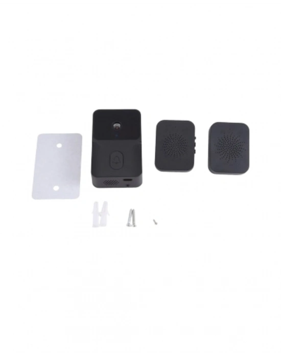 ® ŞARJLI KAMERALI KAPI ZİLİ SİYAH