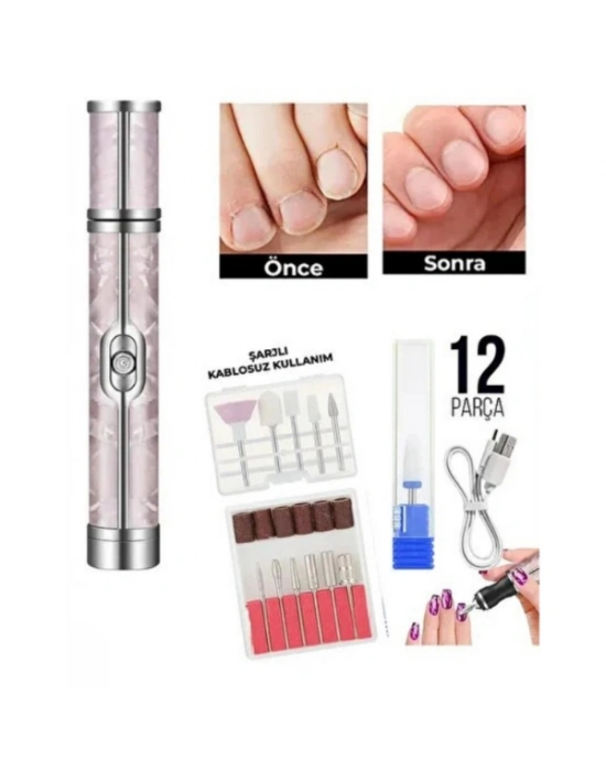 Şarjlı Manikür Pedikür Tırnak Bakım Seti