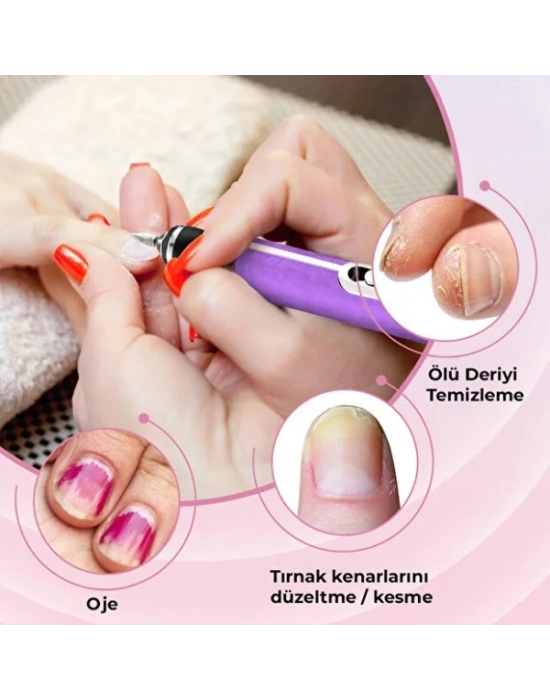 Şarjlı Manikür Pedikür Tırnak Bakım Seti