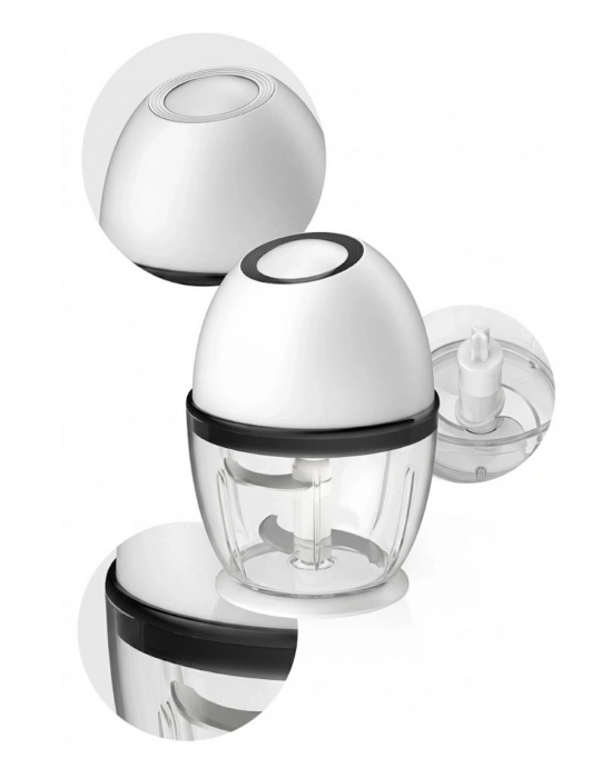 Şarjlı Mini Doğrayıcı 450 ML Kablosuz Sebze Doğrayıcı