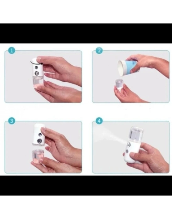 Şarjlı Mini Yüz Nemlendirici Dezenfektan Cihazı Mist Sprayer