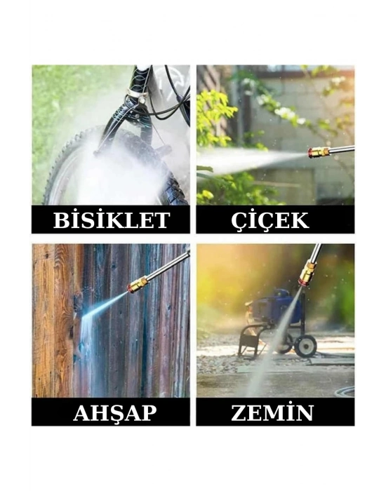 Şarjlı Oto Yıkama, Bahçe Sulama Tabancası Makinesi Yüksek Basınçlı
