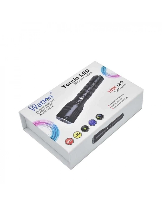 Şarjlı Pilli Zoomlu El Feneri  Wt-087