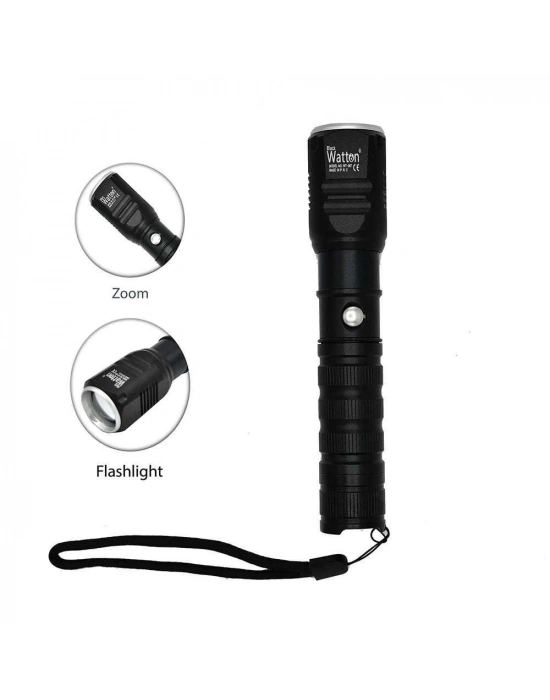 Şarjlı Pilli Zoomlu El Feneri  Wt-087