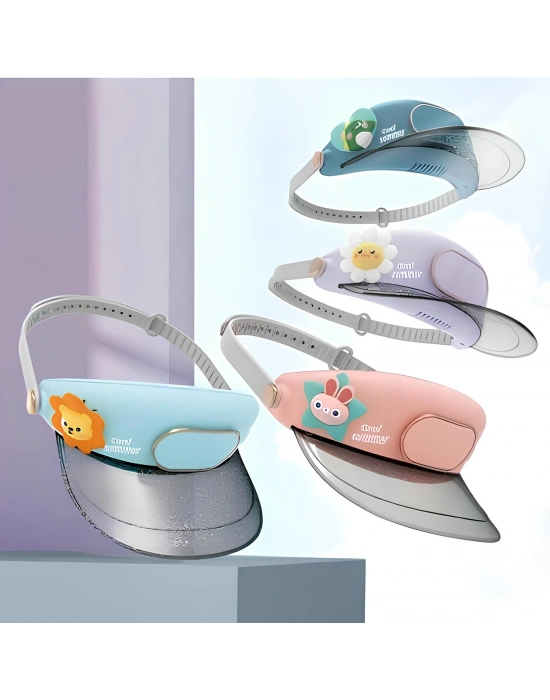 Şarjlı Şapkalı Fan Vantilatör 3 Kademeli