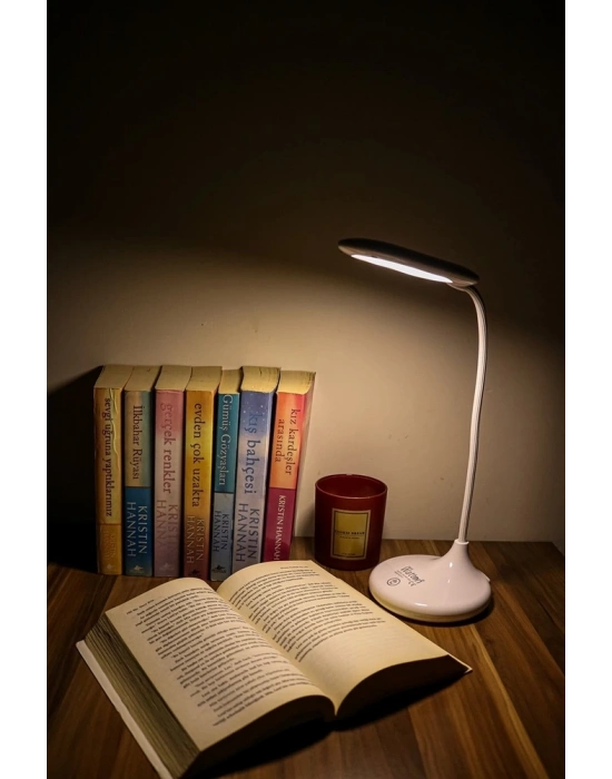 Şarjlı Sarı Ve Beyaz Renk Masa Lambası  Wt-005