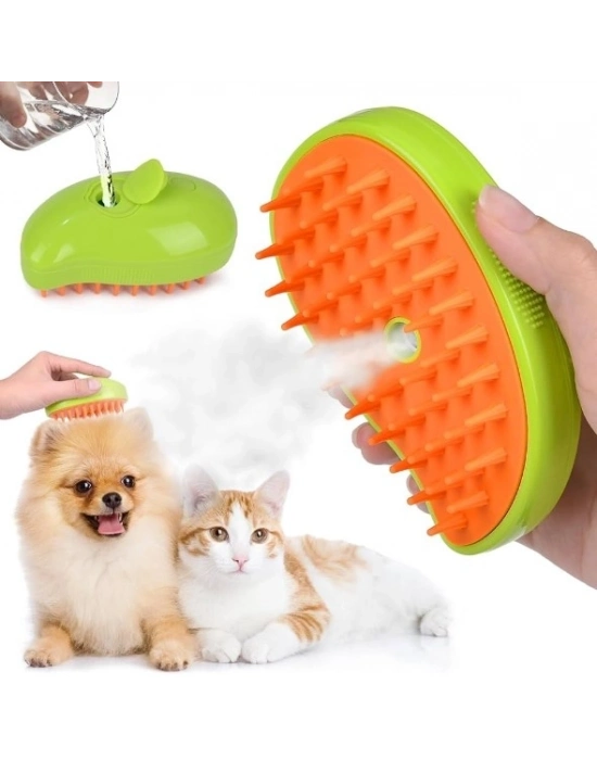 ® Şarjlı Soğuk Buharlı Kedi Köpek Fırçası Tarağı