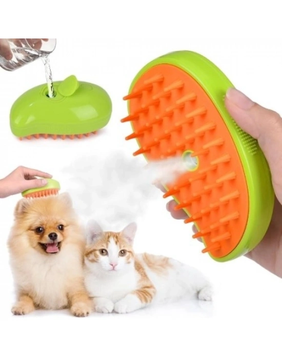 Şarjlı Soğuk Buharlı Kedi Köpek Fırçası Tarağı