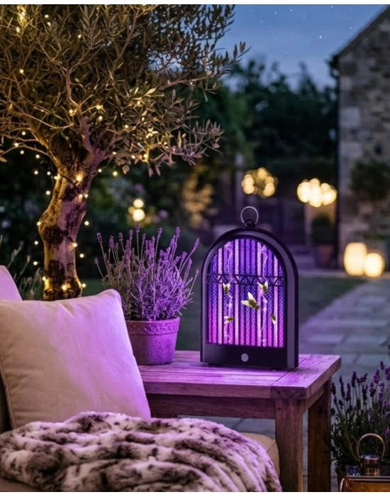 Şarjlı UV Böcek Öldürücü Lamba Balkon ve Bahçe İçin Uygun