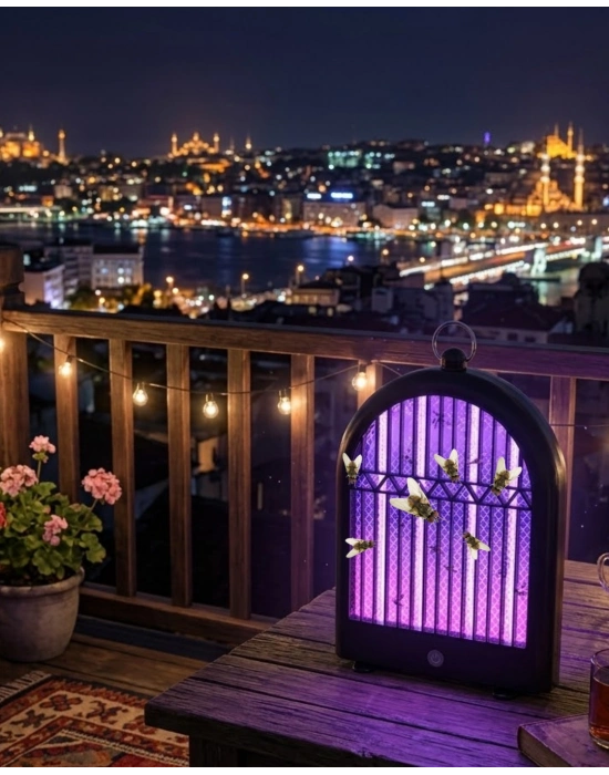 Şarjlı UV Sivrisinek Öldürücü Lamba Sessiz ve