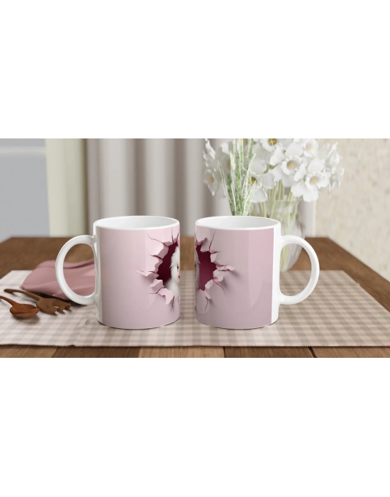 Şaşkın Tavuk Temalı Baskılı Kupa Bardak