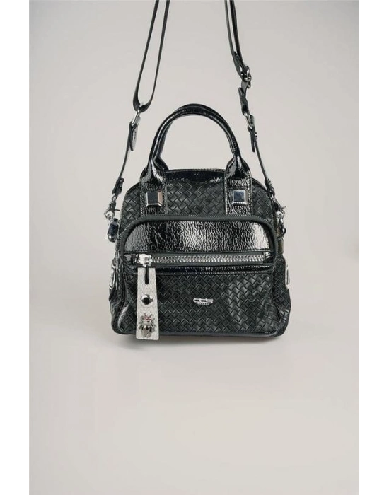 Şaty Siyah Cilt Ve Omuz Çantası