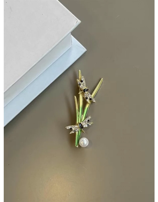 Sazlık Broş - Yeşil