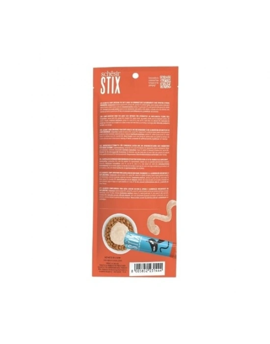 Schesir Cat Stick Somonlu Sıvı Kedi Ödül Maması 1 Adet 6x15 Gr