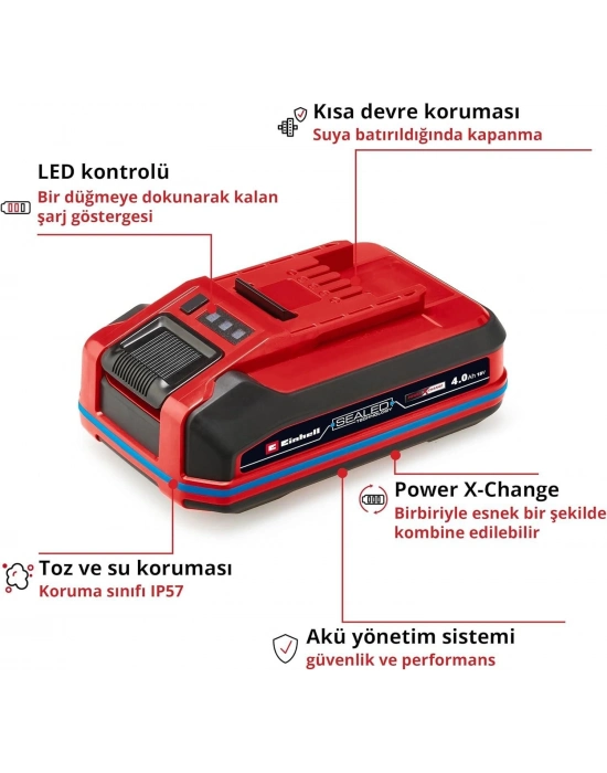 Sealed Li-on Akü 18 Volt 4,0 Ah Plus