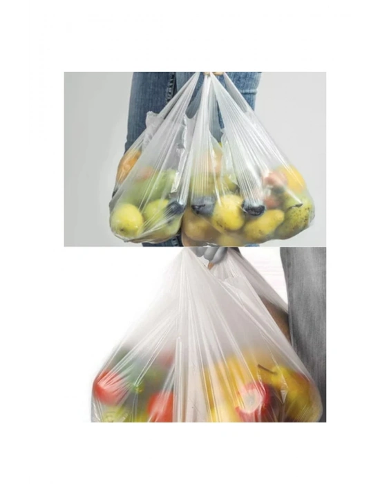 Şeffaf Atlet Poşet Küçük Boy 24x43 cm 1 Paket Takriben 300 Adet