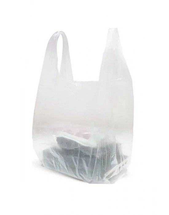 Şeffaf Atlet Poşet Orta Boy 28x50 cm 1 Paket Takriben 200 Adet