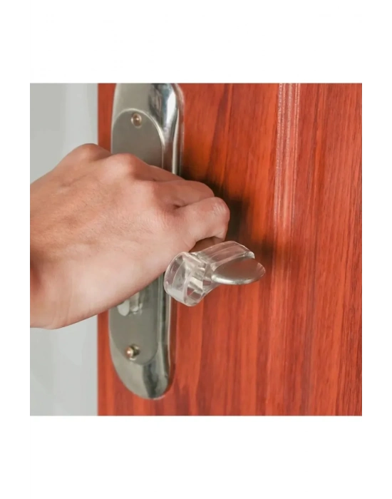 Şeffaf Kapı Kolu Stoperi Kapı Kolu Tamponu 4 Adet Kapı Güvenliği