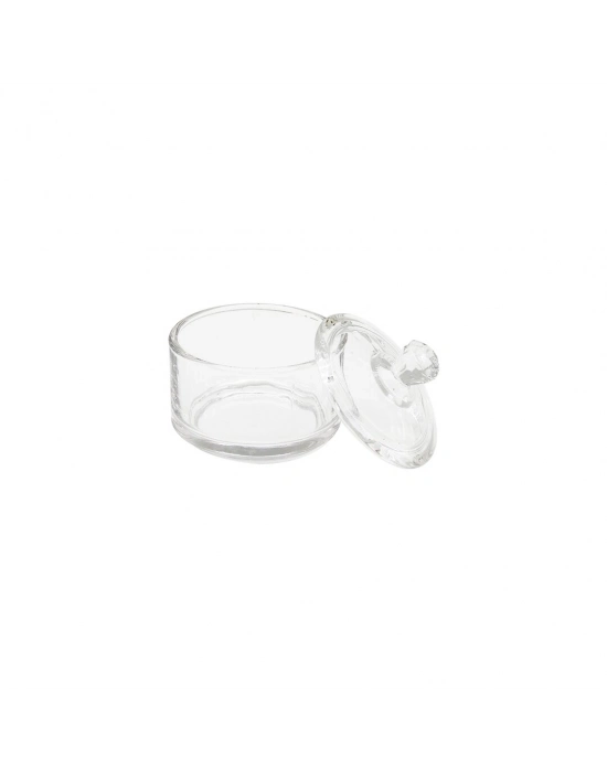 Şekerlik Mini Kapaklı Cam Şekerlik 90ml