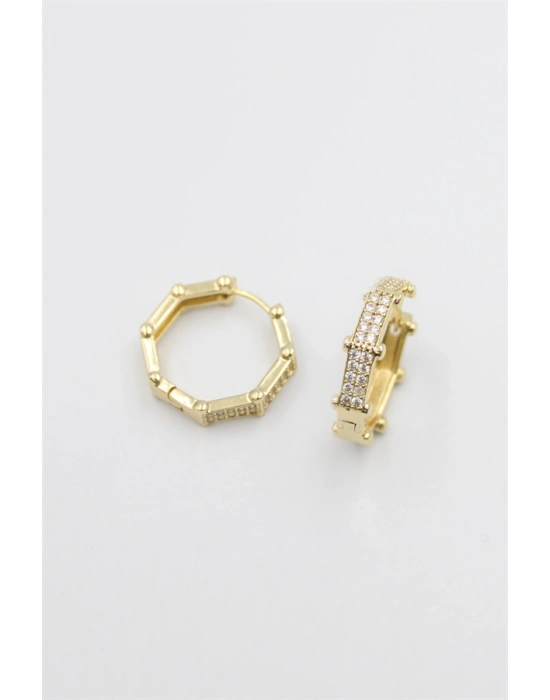 Sekizgen Küpe - Altın