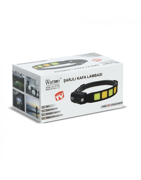Sensörlü Cob Xpg Led Kafa Lambası Wt-066
