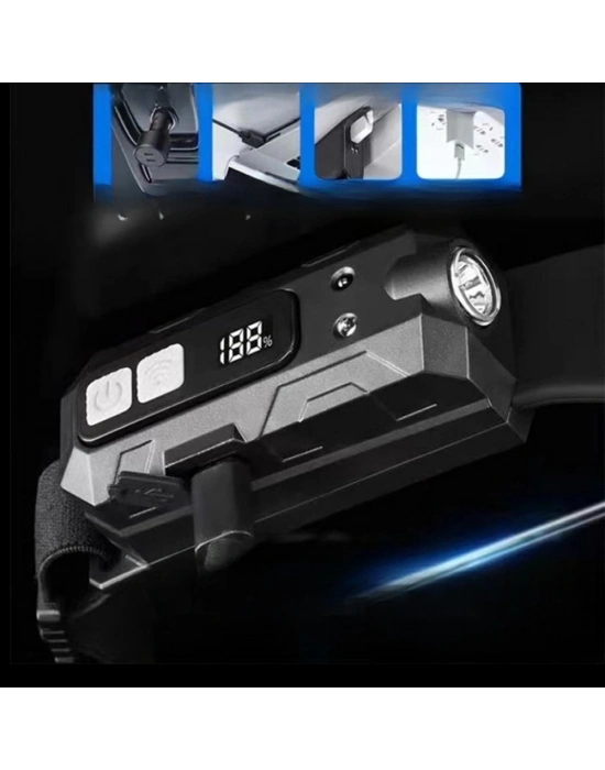 Sensörlü Cob Xpg Led Kafa Lambası Wt-066