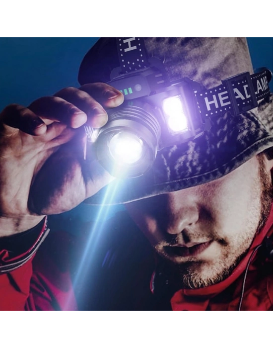 Sensörlü Cree Tg Led Şarjlı Kafa Lambası Wt-625