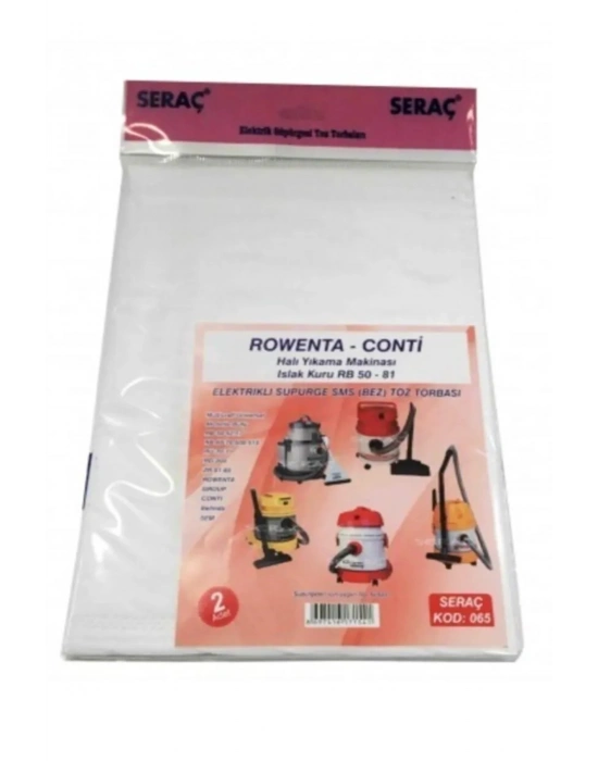 Seraç Elektrik Süpürgesi Toz Torbası 2 Li Rowenta Conti