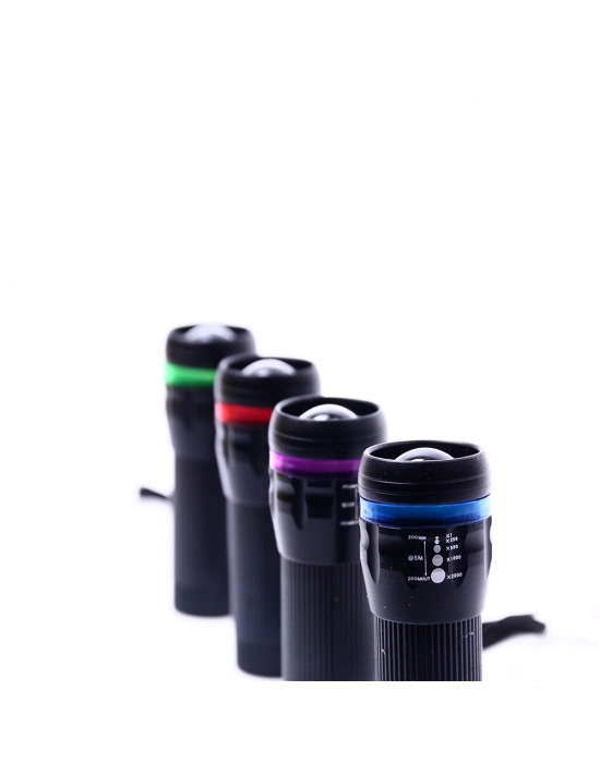 Şeritli Zoom Odaklı El Feneri Bm-310