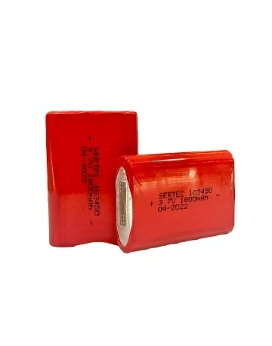 Sertec 103450 Li-ion 3.7v 1800mah Prizmatik Şarjlı Pil