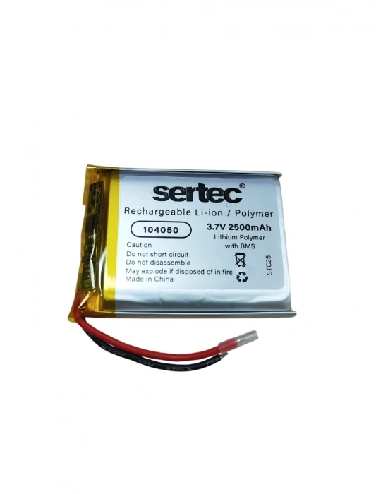 Sertec 104050 3.7v 2500mah Li-polymer Pil (devreli/1.5a)