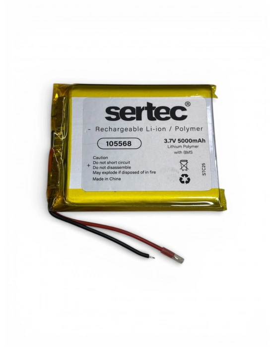 Sertec 105568 3.7v 5000 Mah Li-polymer Pil (devreli/1.5a)