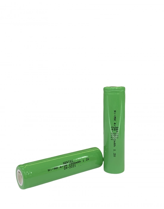 Sertec - 1.2v 3800 Mah - 4/3a - Ni-mh Şarjlı Pil - (başsız / Flat Head)