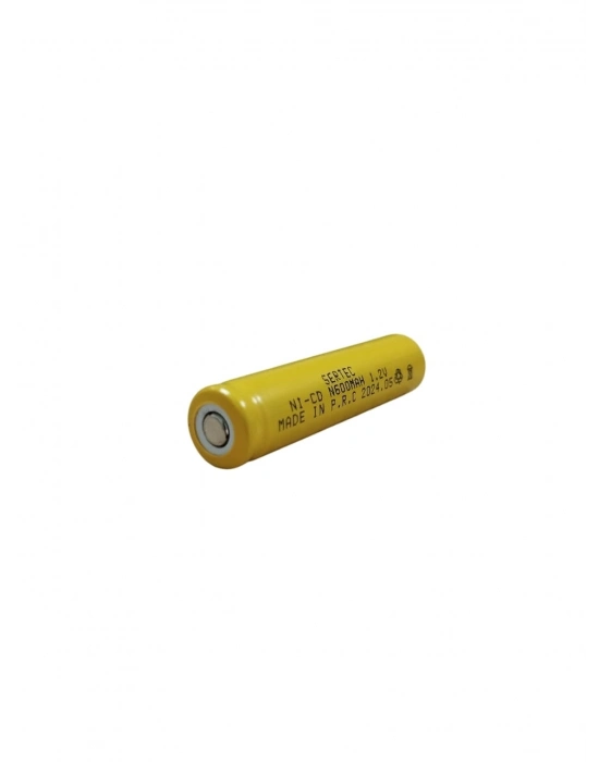 Sertec - 1.2v 600 Mah - N Boy - Ni-cd Şarjlı Pil - (başsız / Flat Head)