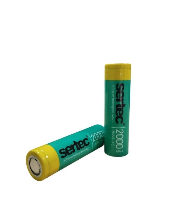 Sertec 18650 3.7v 2000 Mah 1c Li-ıon Şarjlı Pil