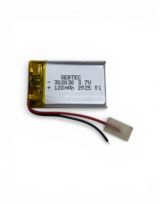 Sertec 302030 3.7v 120 Mah Li-polymer Pil (devreli/1.5a)