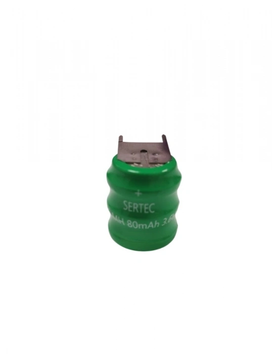 Sertec - 3.6v 3s1p 80 Mah 3 Pin  Nı-mh Buton Pil