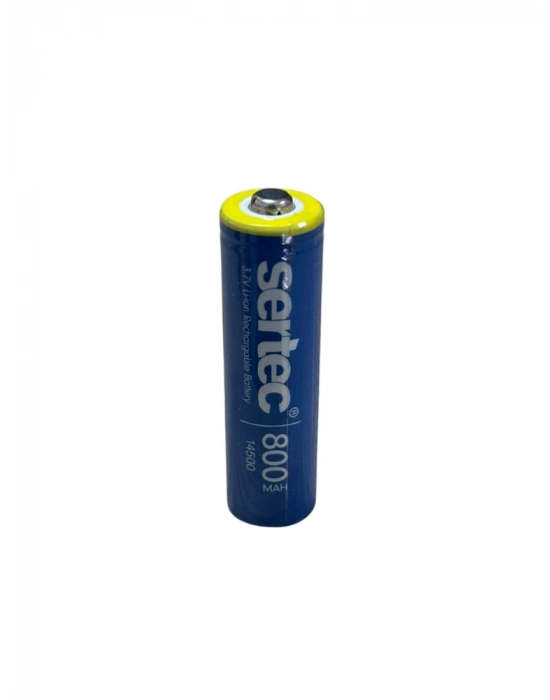 Sertec 3.7v Li-ion 14500 Aa - 800 Mah 1c Şarjlı Pil (başlı)