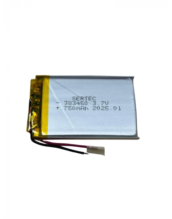 Sertec 383450 3.7v 750 Mah Li-polymer Pil (devreli/1.5a)