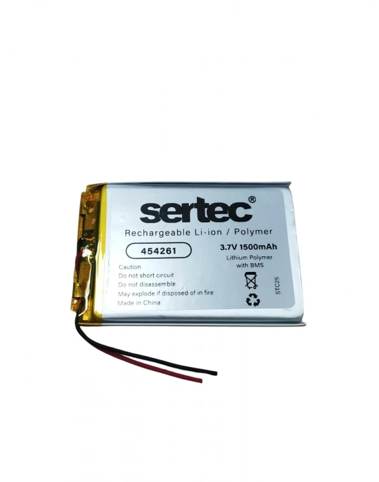Sertec 454261 3.7v 1500 Mah Li-polymer Pil (devreli/1.5a)