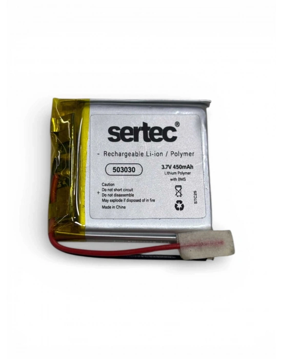 Sertec 503030 3.7v 450mah Li-polymer Pil (devreli/1.5a)