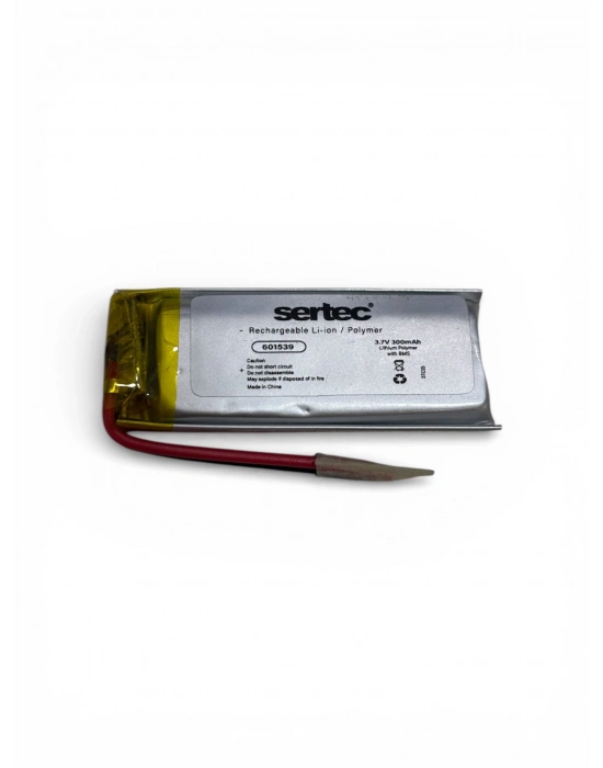 Sertec 601539 3.7v 300 Mah Li-polymer Pil (devreli/1.5a)