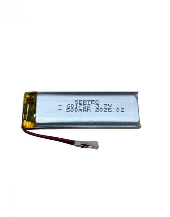 Sertec 601752 3.7v 500 Mah Li-polymer Pil (devreli/1.5a)