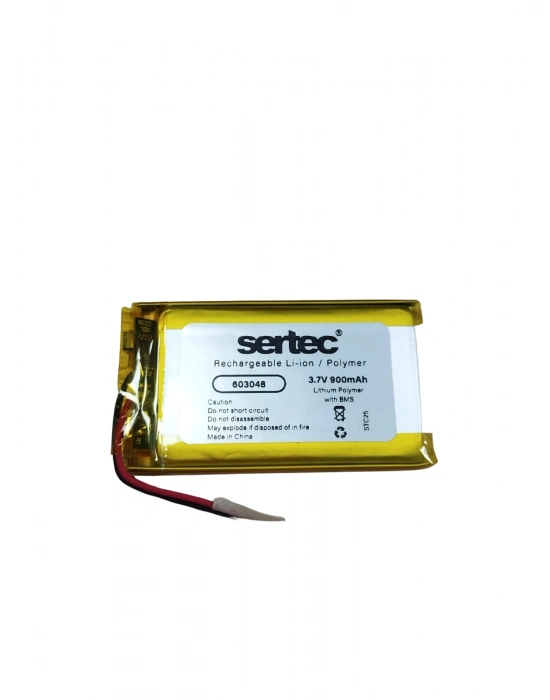 Sertec 603048 3.7v 900 Mah Li-polymer Pil (devreli/1.5a)