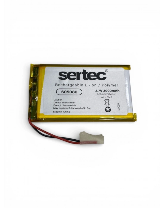 Sertec 605080 3.7v 3000 Mah Li-polymer Pil (devreli/1.5a)