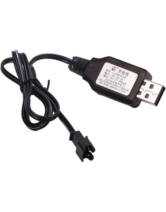 Sertec 6v Nı-cd / Nı-mh Oyuncak Bataryası Usb Şarj Kablosu