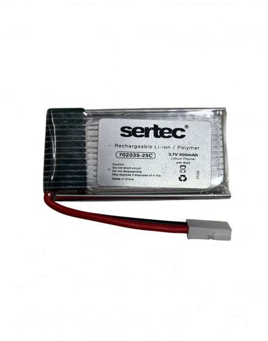 Sertec / 702035 / 3.7v - 400mah - 25c Beyaz Soket