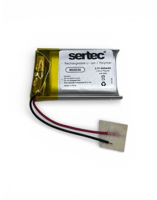 Sertec 902030 3.7v 500 Mah Li-polymer Pil (devreli/1.5a)