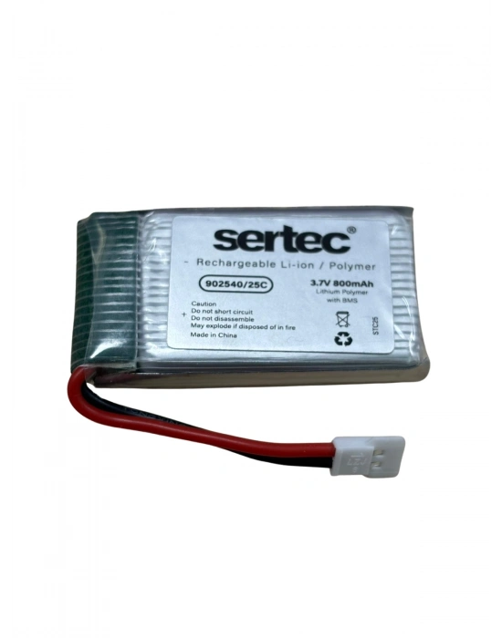 Sertec / 902540 / 3.7v - 800mah - 25c Beyaz Soket